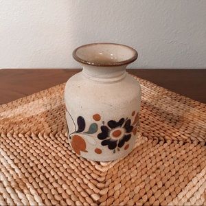 Vintage Floral Pottery Vase